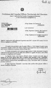 PREFETTO SU CONSUNTIVO 2017