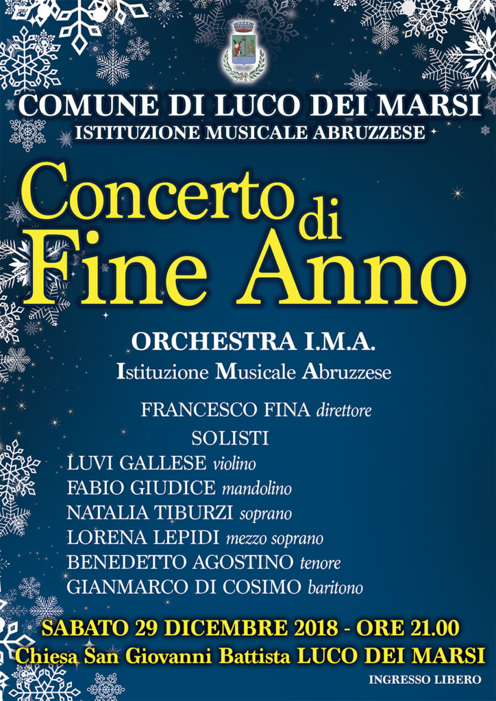 locandina concerto fine anno