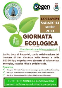 LOCANDINA GIORNATA ECOLOGICA ROCCAVIVI