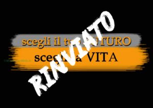 rinviato logo campagna anti droga e alcool