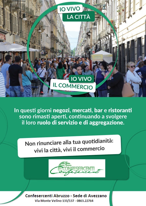 io vivo la città vivo il commercio