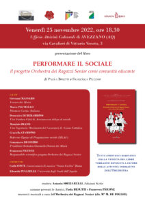 Locandina presentazione Performare il sociale