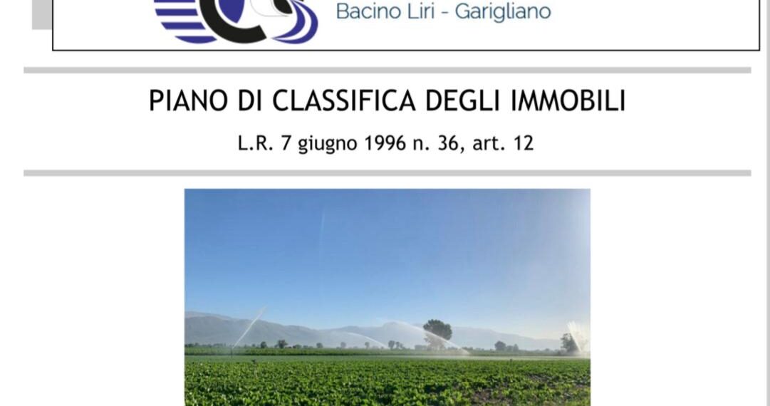 nuovo piano di classifica consorzio di bonifica