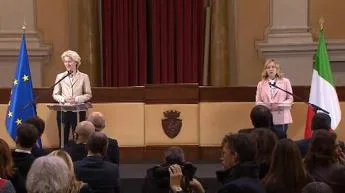 Alluvione Emilia Romagna Meloni e Von der Leyen a Forli Da Ue arrivate risposte jpg