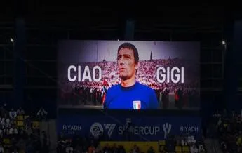 Morte Gigi Riva fischi durante minuto di silenzio in Supercoppa jpg