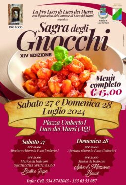 locandina sagra degli gnocchi Luco dei Marsi