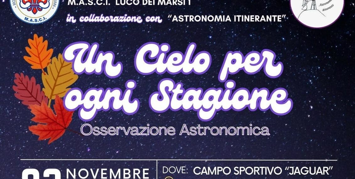 osservazione astronomica COPERTINA 24 novembre