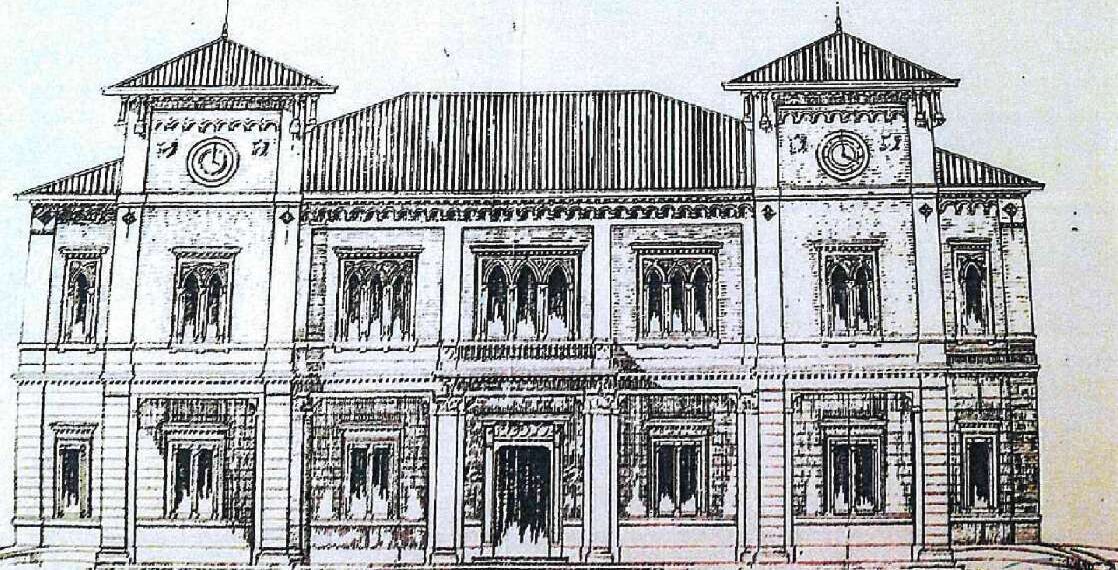 DISEGNO ORIGINALE PROGETTO PALAZZO MUNICIPALE